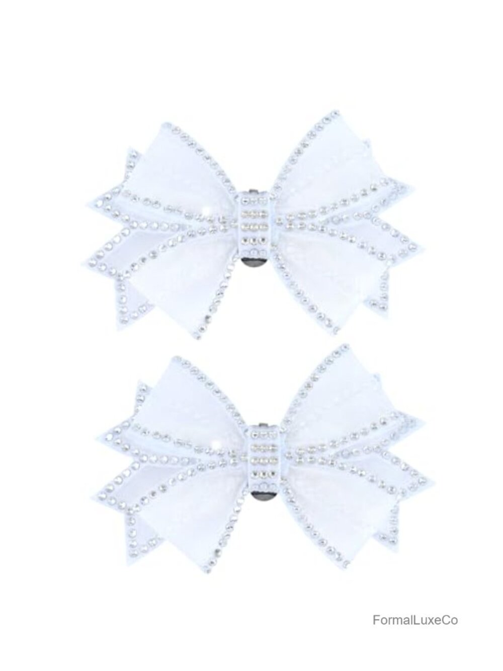 Rhinestone Bow Shoe Clips Removable Crystal Party Shoe Decorations